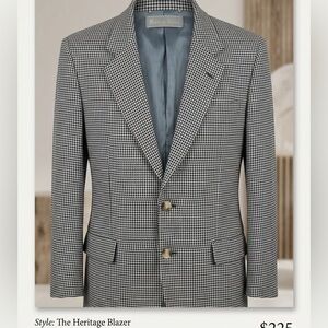 Andover Mills Black and White Houndstooth Blazer
